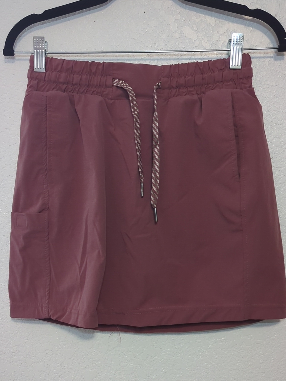 Avalanche Elastic Waist Skort in Dusty Mauve
